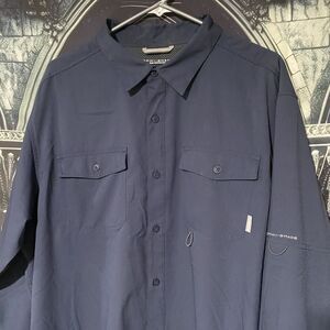 Columbia Omni Shade Long Sleeve Button Down Shirt Men's XL Sports Wear